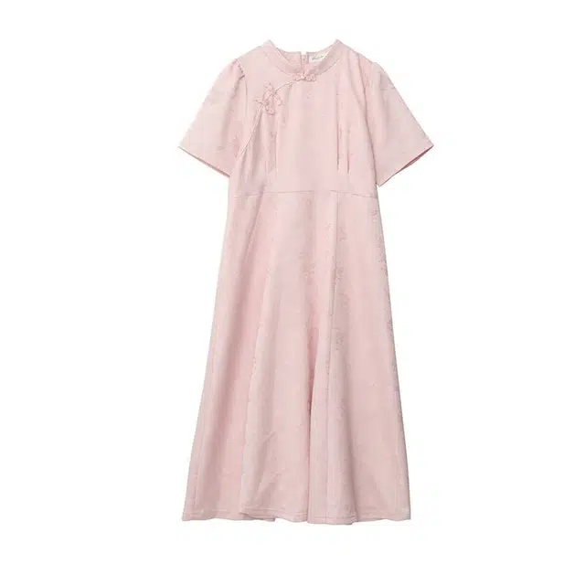 惟友 胖女生显瘦胖妹妹大码夏季裙子胖女孩穿搭短袖连衣裙 女款