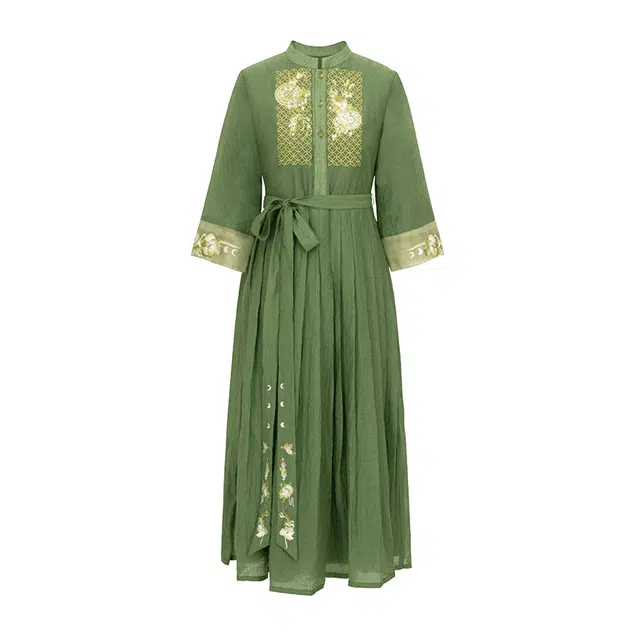 织造司 植物花卉适中长袖汉服 女款