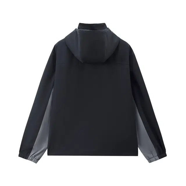 佐丹奴 撞色破骨连帽多口袋梭织外套夹克 男款