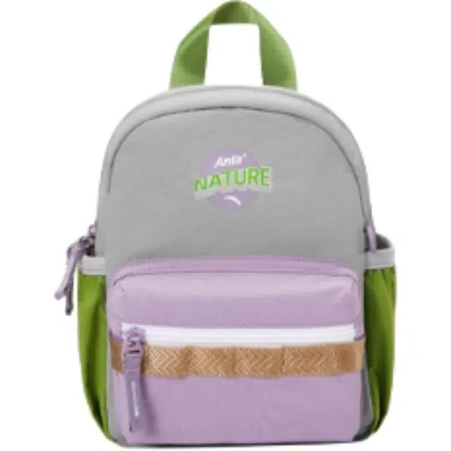 安踏儿童 拼色字母印花 织物 双肩包 常规 儿童款 多色