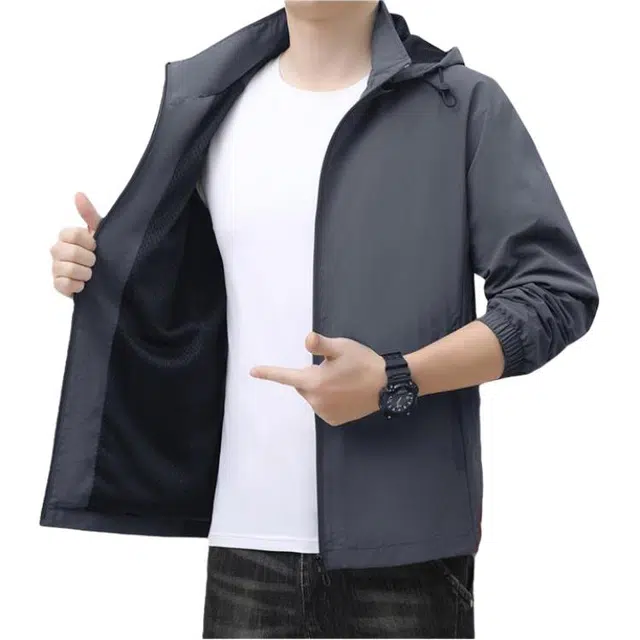 金盾 外穿男士户外运动舒适百搭简约干练夹克 男款