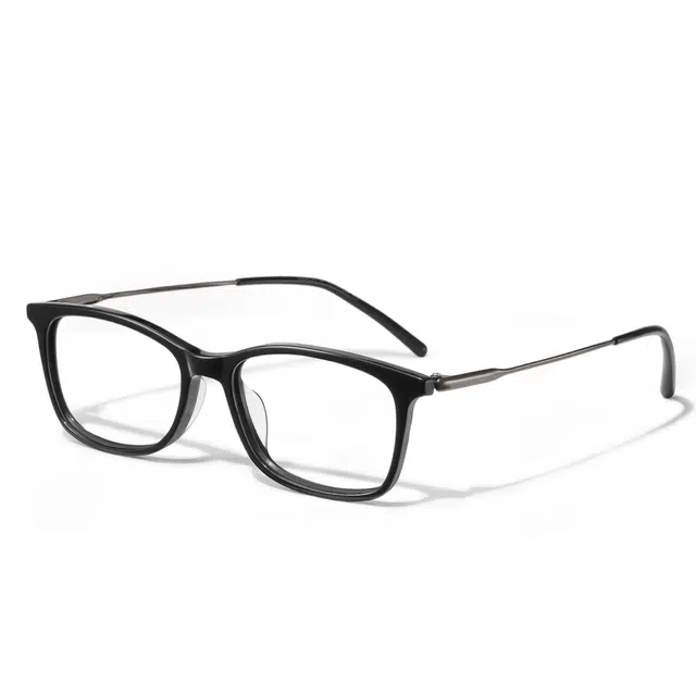 【联系客服可配度数】 苍木优品 专业近视眼镜框超轻黑框小框 β钛 方形 光学镜架 男女同款情侣款