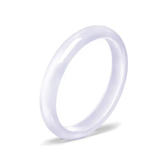 匠锁心玉 淡紫色美人镯 新中式国潮国风 小众典雅如意轻奢高级清冷感 极简风 潮流年轻气质百搭 温润手饰显白#好运 琉璃 手镯 女款