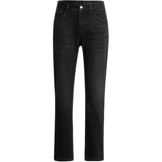 比音勒芬 中腰纯色拉链牛仔裤 男款