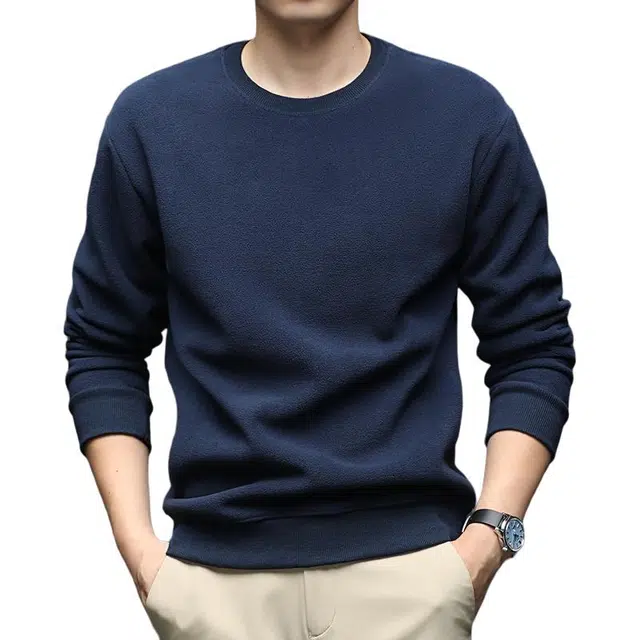 卡丹狄诺 秋冬时尚长袖保暖抗皱加厚圆领绒感卫衣 男款