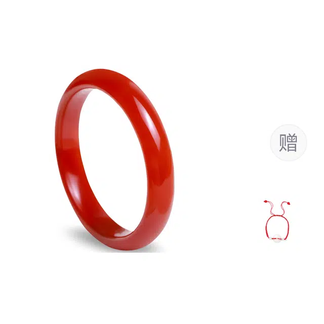 梨云暮雪 品牌供应 一物一证 正品保证 国风鸿运赤红玛瑙 国潮中国红 吉祥如意 汉服旗袍经典色 高级百搭轻奢 女生女友妈妈 玛瑙 手镯 女款