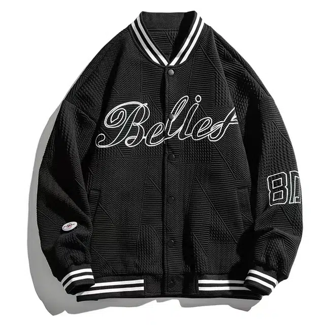 金盾 提花布情侣款刺绣款夹克外套 男女同款