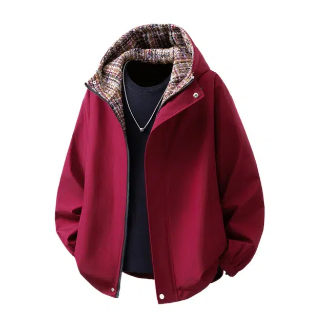 加荣 春秋时尚百搭宽松男休闲衣日常通勤舒适拉链开衫卫衣美式复古潮流高街纯色男士款外套简约连帽男款慵懒风透气男上衣 男女同款