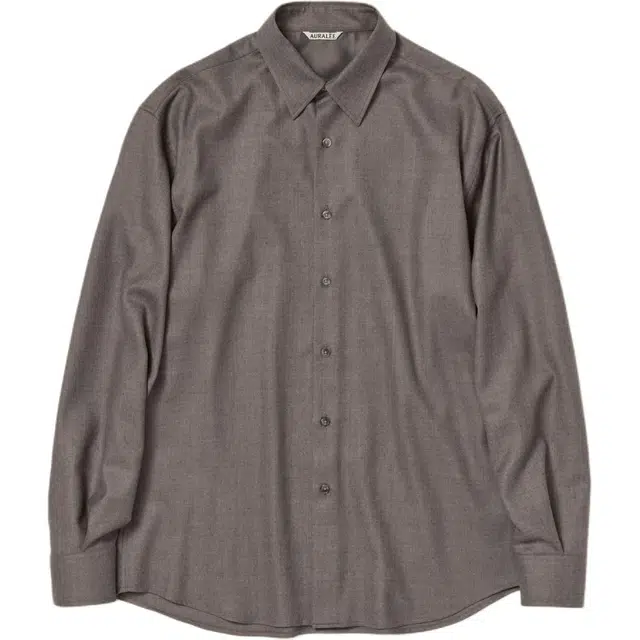 Auralee FW25 SUPER LIGHT WOOL SHIRT