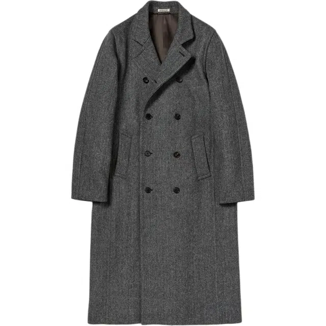Auralee FW25 SHETLAND WOOL DOUBLE CLOTH COAT