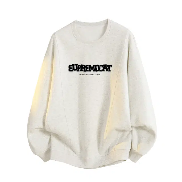 吾皇猫 美式小众高级感解构拼接设计舒适重磅宽松大码百搭休闲户外运动打底卫衣 男女同款