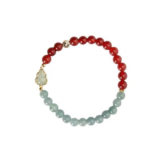 大英博物馆 东方梦境系列 翡翠葫芦红玛瑙 国风 新中式#好运天然 玛瑙 手串 女款