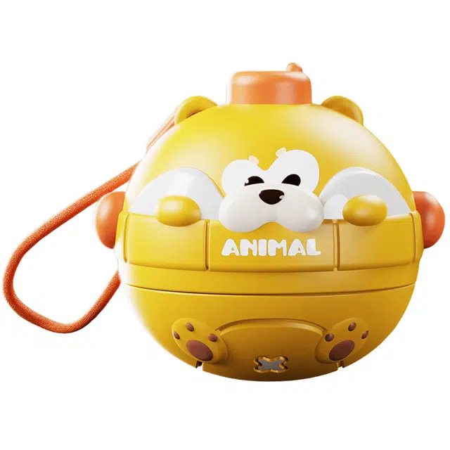 亿嘉爱 动物碰撞转转乐互动桌面游戏 陀螺玩具