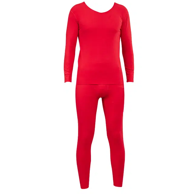 睦隆世家 舒适亲肤无痕不卷边长袖保暖套装 男款