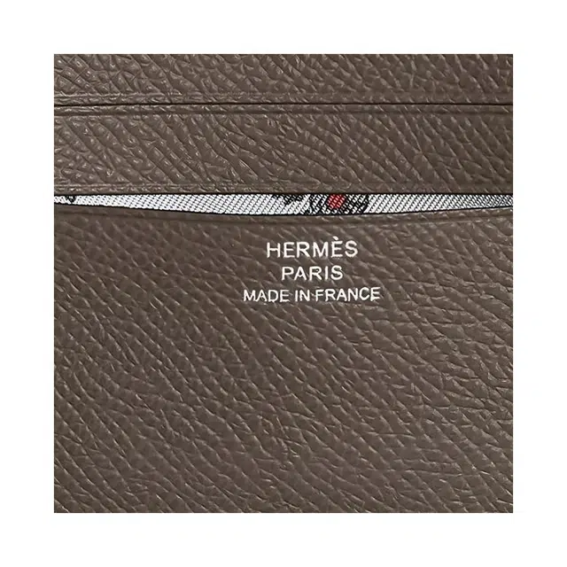 Hermes Citizen Twill Card Holder Cloud Grey