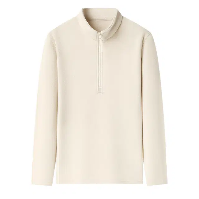 卡丹狄诺 双面澳粒绒半拉链抓绒衣男长袖立领宽松户外休闲摇粒绒男秋冬打底保暖潮流百搭纯色半开衫卫衣男绒感外套 男女同款