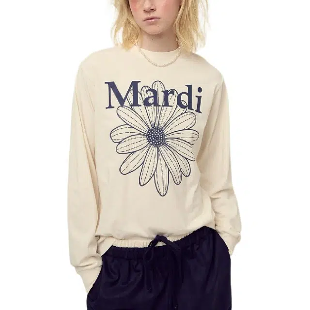 MARDI MERCREDI FW25 TSHIRT LONG SLEEVE FLOWERMARDI T