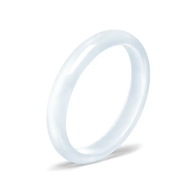 匠锁心玉 月如岚冰冰蓝美人镯 新中式国风 小众典雅 轻奢高级清冷感 极简风 潮流年轻气质百搭 温润手饰显白#好运 琉璃 手镯 女款