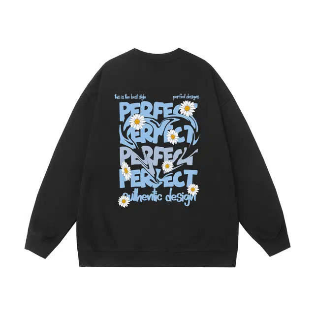 棉基因 早秋国潮创意简约高街时尚潮牌潮男青少年复古男装减龄感通勤高级感韩系穿搭女士基础款无帽打底衫慵懒风女圆领卫衣 男女同款