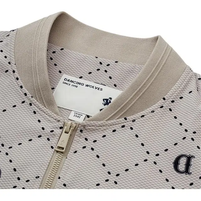 与狼共舞 经典时尚满印高街潮流格纹肌理弹力轻修身夹克外套 男款