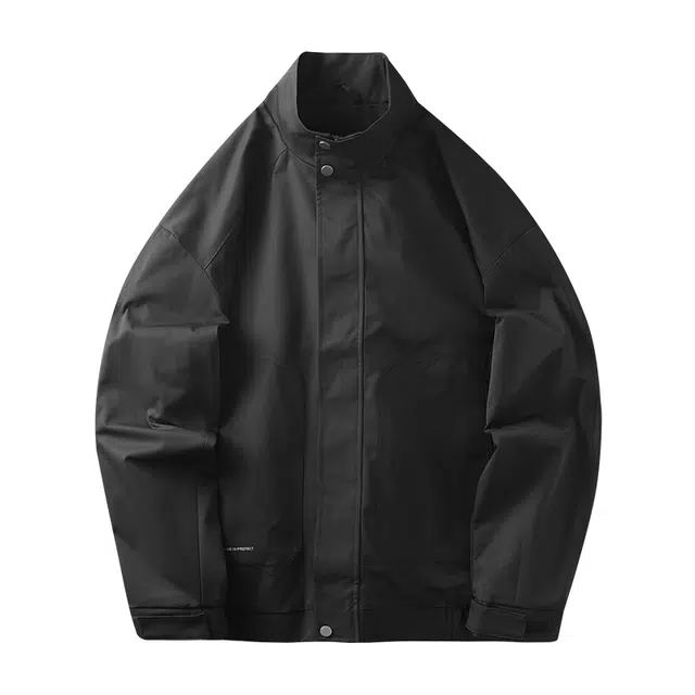 杜克恩 美式工装立领冲锋衣外套秋季宽松休闲户外防风潮流百搭夹克 男女同款