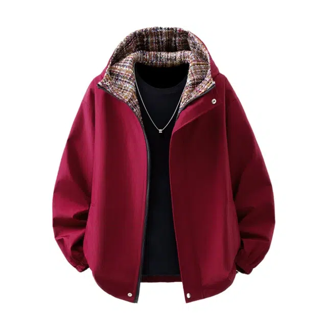 加荣 春秋时尚百搭宽松男休闲衣日常通勤舒适拉链开衫卫衣美式复古潮流高街纯色男士款外套简约连帽男款慵懒风透气男上衣 男女同款