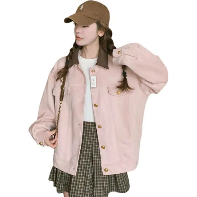 丝絮丝绸 春秋季甜美学院风休闲外套夹克 女款