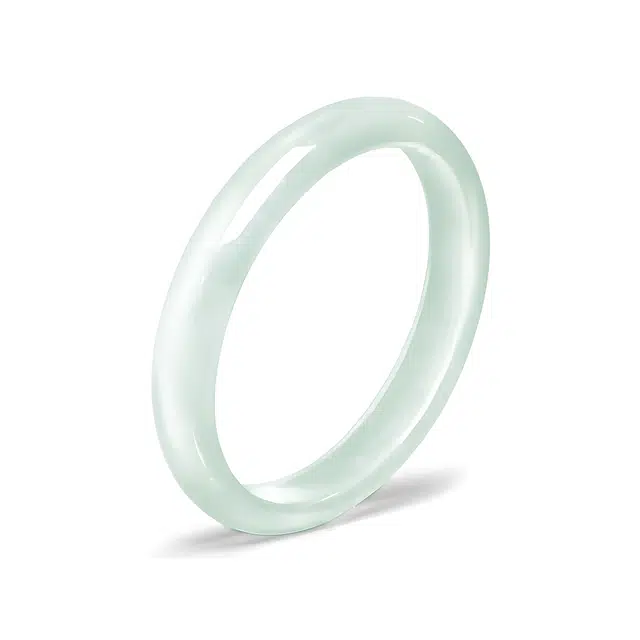 匠锁心玉 远山黛天青冻美人镯 新中式国风 小众典雅 吉祥如意轻奢高级清冷感 极简风 潮流年轻气质百搭 温润手饰显白#好运 琉璃 手镯 女款