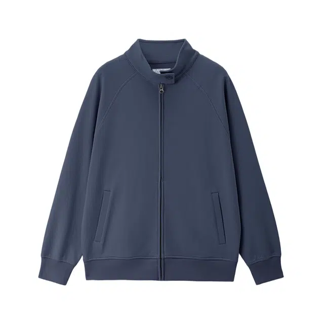 佐丹奴 双面布立领插肩宽松针织外套夹克 女款