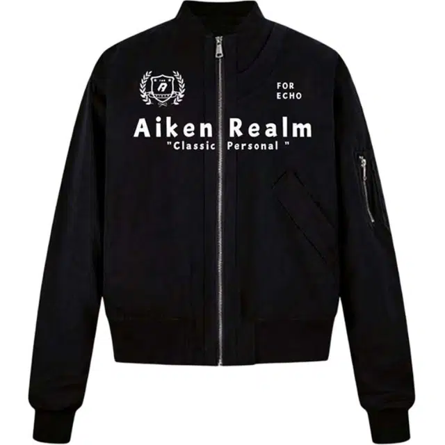 爱肯 复古美式学院潮流宽松纯色不规则拼接结构设计感休闲棒球领高街工装痞帅无性别穿搭日常通勤百搭外套情侣夹克 男女同款