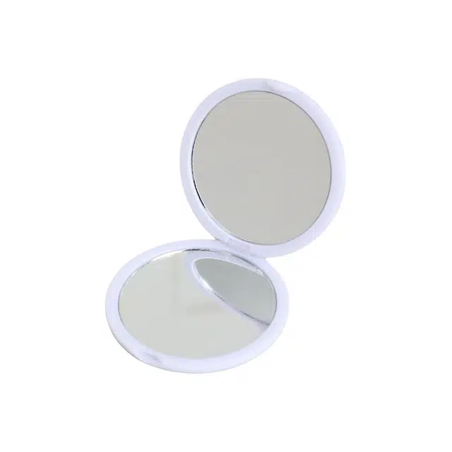 格安诺随身迷你小镜子宿舍女生化妆镜子折叠双面小圆镜高清镜面 折叠镜