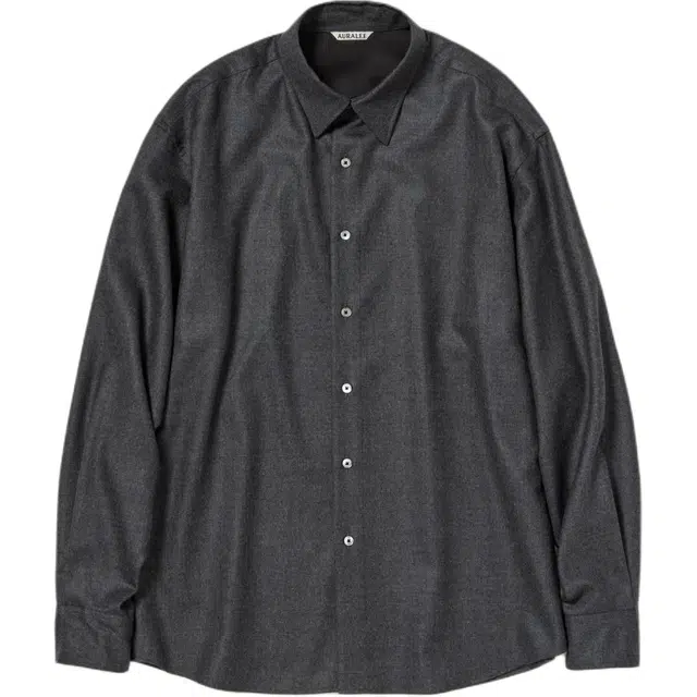 Auralee FW25 SUPER LIGHT WOOL SHIRT