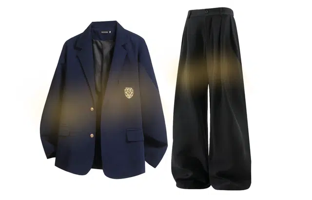 梓润格 秋季美式学院风小西服休闲外套春夏日常通勤高级感西裤男立体修身长裤西装套装 男女同款