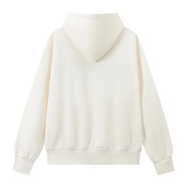 江南先生 美式复古重工字母花卉绣花宽松连帽秋季休闲上衣外套卫衣 男女同款