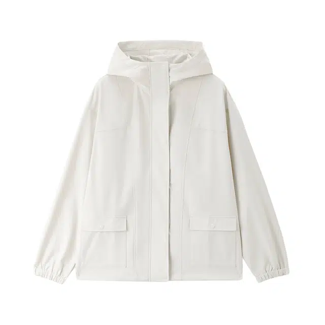 佐丹奴 工装口袋连帽梭织休闲外套夹克 女款