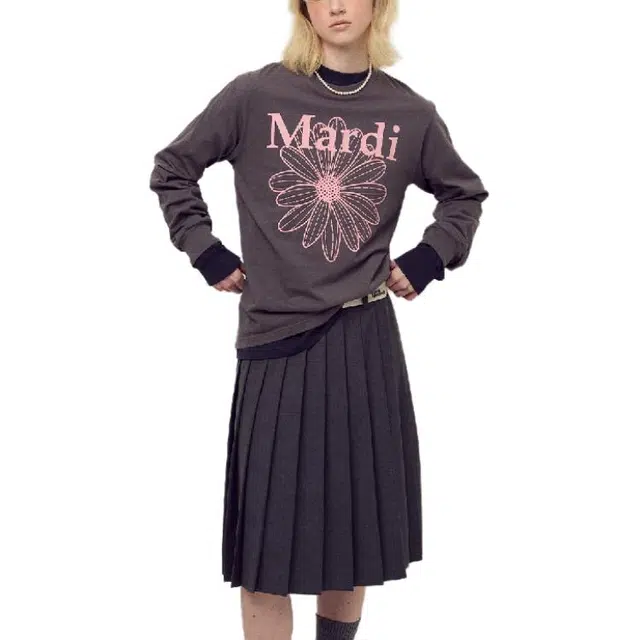MARDI MERCREDI FW25 TSHIRT LONG SLEEVE FLOWERMARDI T