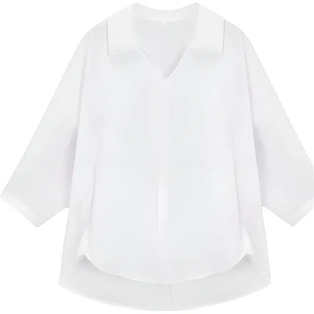 爱依服 简约成熟气质七分袖通勤风衬衫 女款
