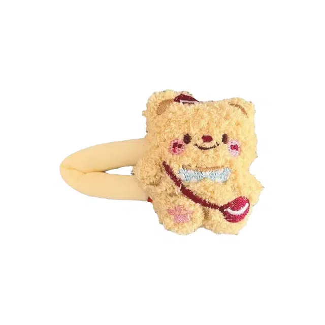 前方大荒野 挎包清新可爱萌趣额前碎发时尚百搭#好运 棉麻 发夹 女款