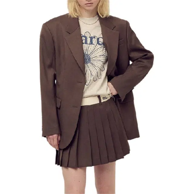 MARDI MERCREDI FW25 WOOL OVERSIZED SINGLE JACKET_BROWN