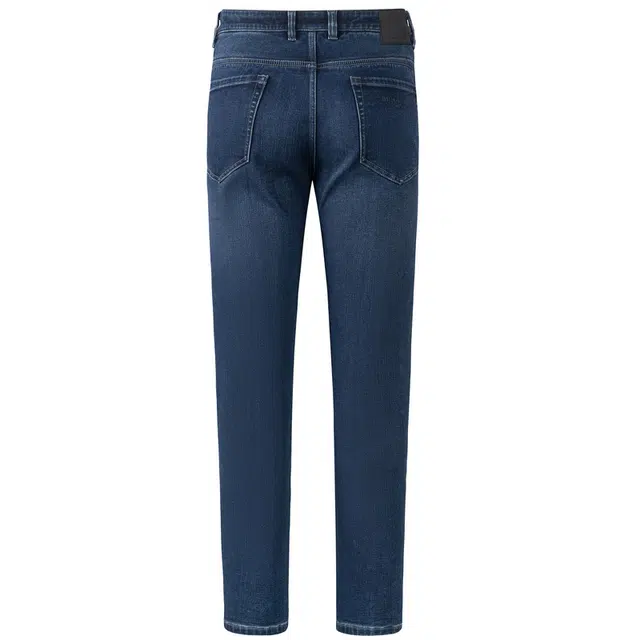 比音勒芬 暖绒秋季休闲简约水洗亲肤暖绒牛仔裤 男款