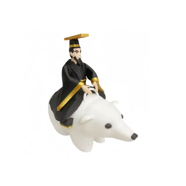 龙智优 创意抽象搞怪秦始皇骑北极熊 整蛊玩具