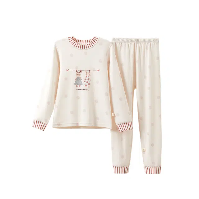 棉奇熊家居服套装 透气中大童宝宝儿童款