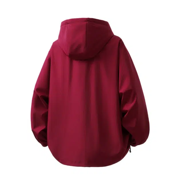 加荣 春秋时尚百搭宽松男休闲衣日常通勤舒适拉链开衫卫衣美式复古潮流高街纯色男士款外套简约连帽男款慵懒风透气男上衣 男女同款