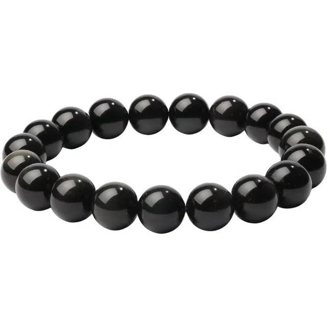 三檀小舍 国风国潮 双眼彩曜石招财转运旺事业 高级感配饰饰品#好运 黑曜石 手串 男款