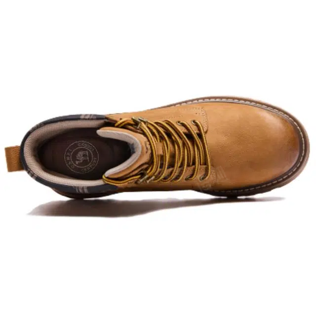 CAMEL Vintage Leather Hiking Boots