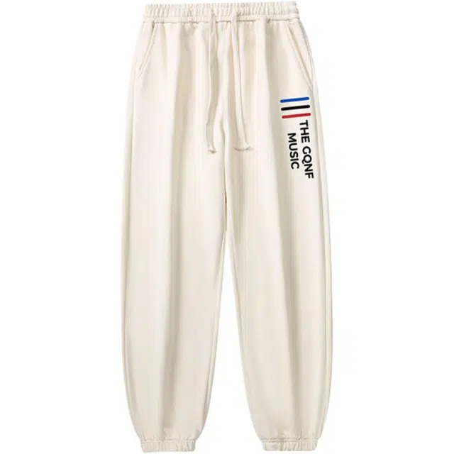 海尔斯 简约字母条纹印花百搭时尚宽松休闲裤 男款