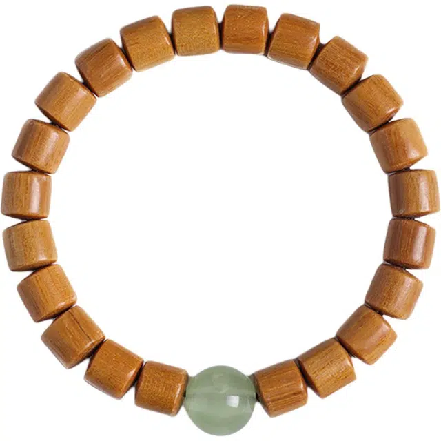 九隆古 新中式时来运转国潮古风文玩盘玩佛珠串珠 纳福 诸事顺遂好运礼盒装#好运 檀木 手串 男女同款情侣款