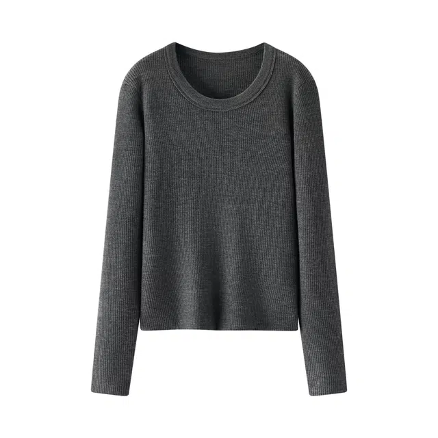 森马 百搭宽松简约柔软舒适日常通勤时尚纯色显瘦百搭休闲风修身针织衫 女款