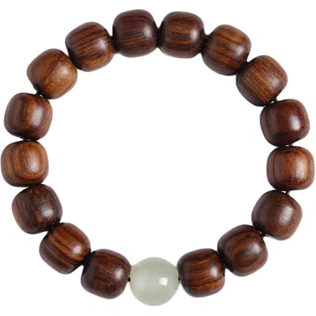 九隆古 平安喜乐 学业有成 考试考研上岸 复古文艺风森系禅味新中式国潮佛珠 事事如意 纳福#好运 花梨木 手串 男女同款情侣款