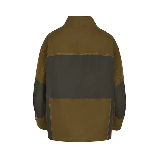 速写 休闲宽松立领长袖保暖羽绒服 男款